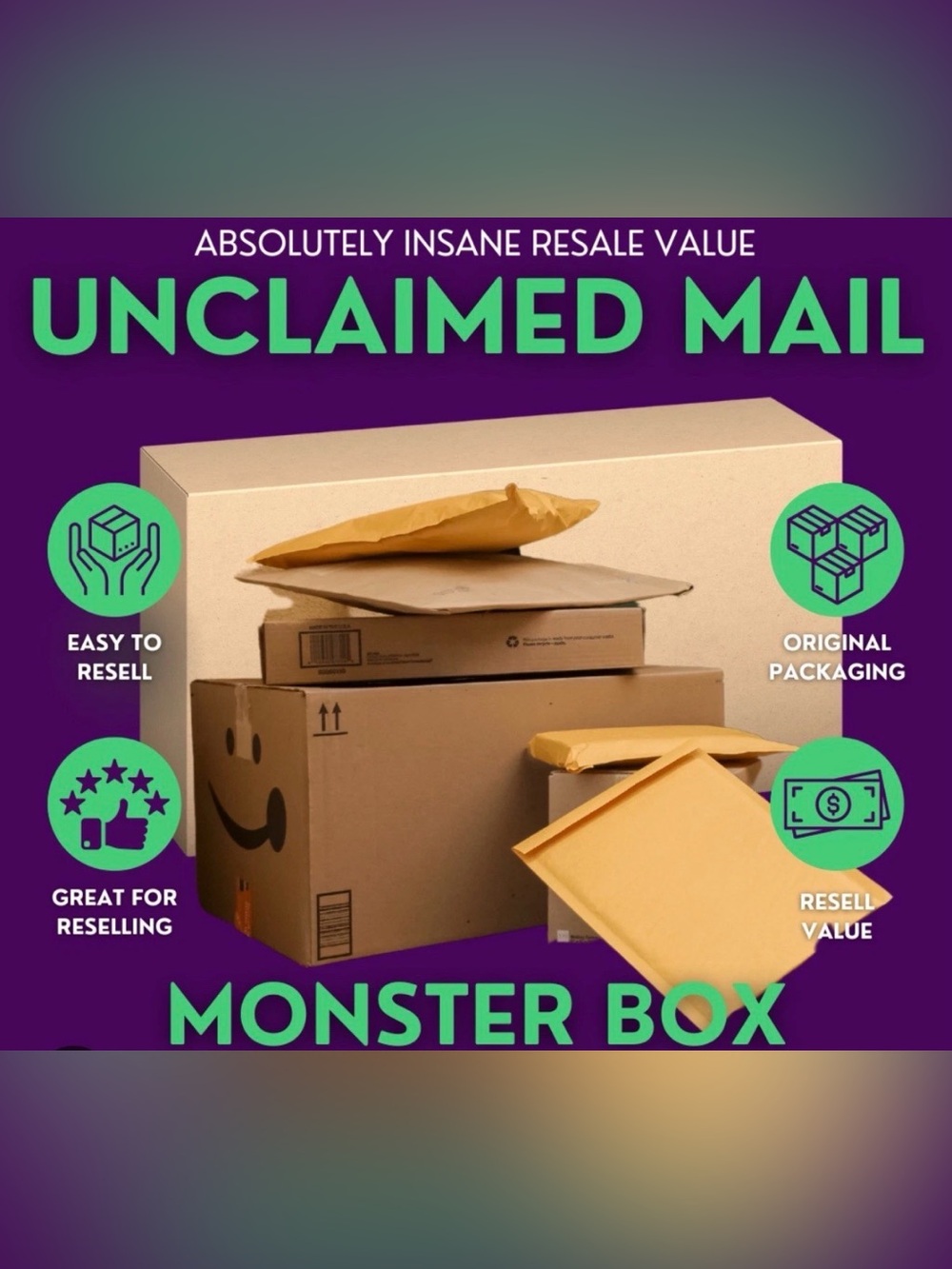 Unclaimed Mail Monster Box - 10 (TEN) PACKAGES!